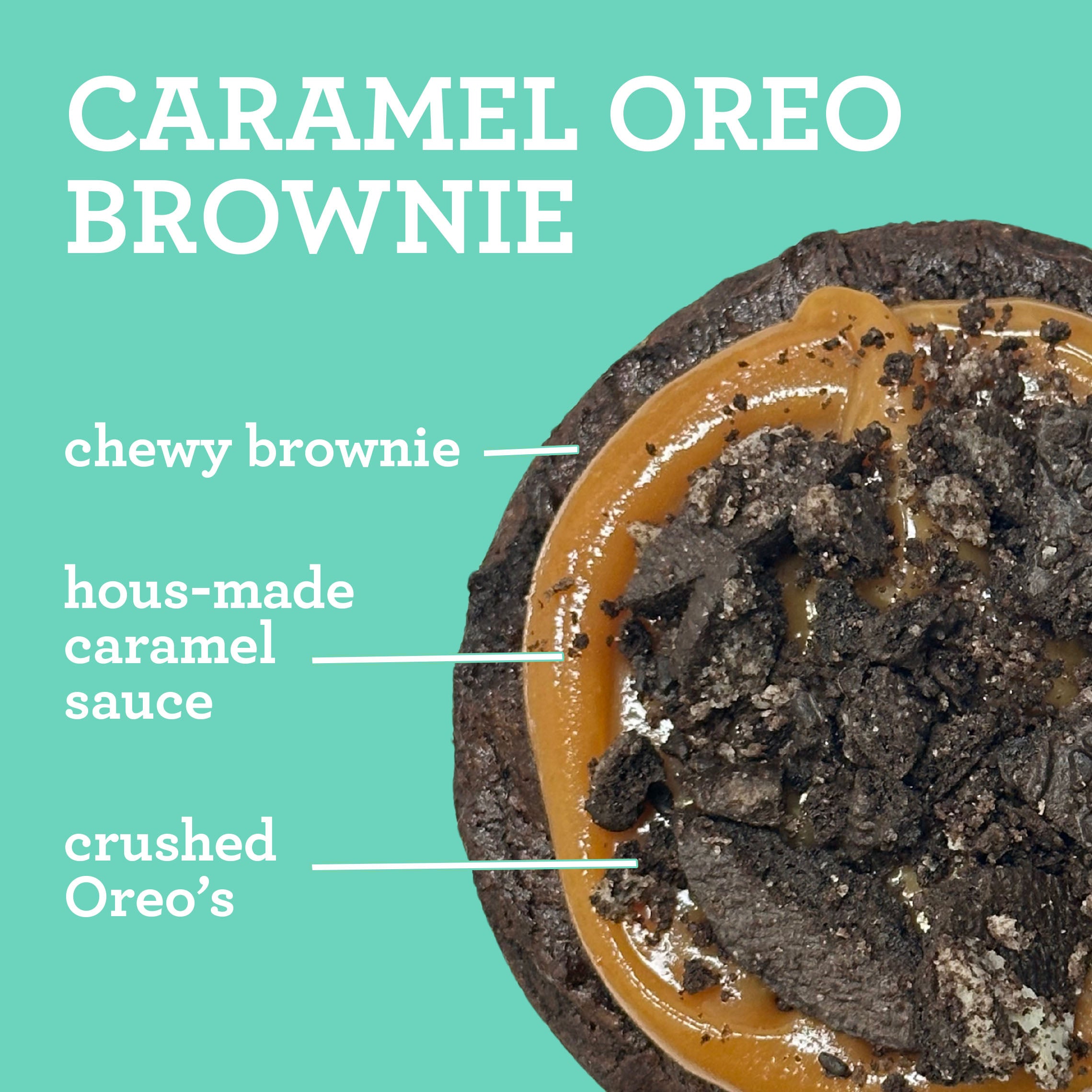 Caramel Oreo Brownies